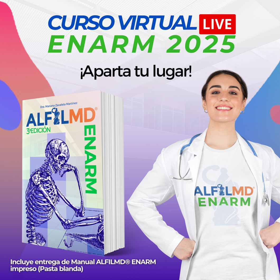 Inscripción Curso ENARM ALFILMD Virtual 2024® (con entrega de libro) - ALFILMD® ENARM